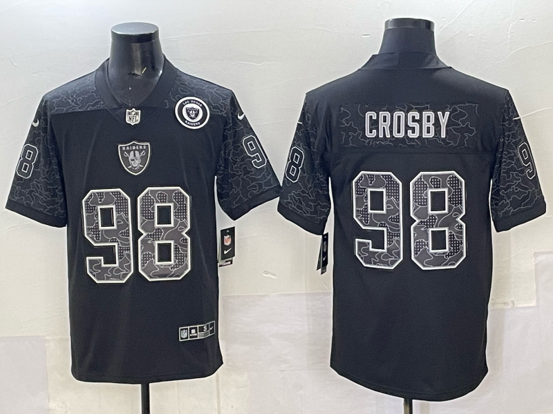 Men Oakland Raiders #98 Crosby black Nike 2025 Limited NFL Jersey 0
